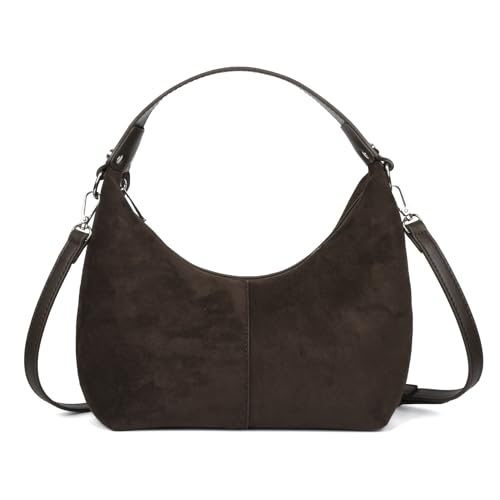 Alusbell Wildleder Tragetaschen F R Damen Retro Wildleder