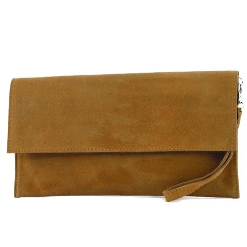 Modamoda De T151 Damen Wildleder Rauleder Clutch Umh