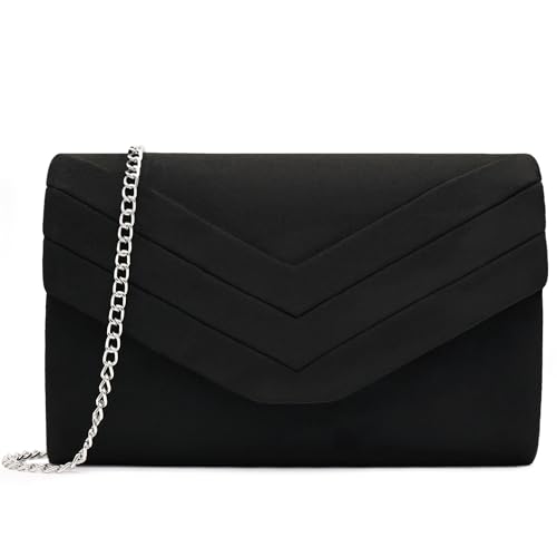 Milisente Damen Clutch Samt Abendtasche Hochzeit Tasche Clutch