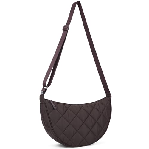 Rqcmid Braune Tasche Damen Bag Damen Braun Halbmond