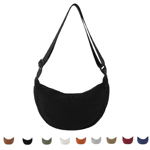 Generisch Cord Crossbody Bag F R Damen Cord