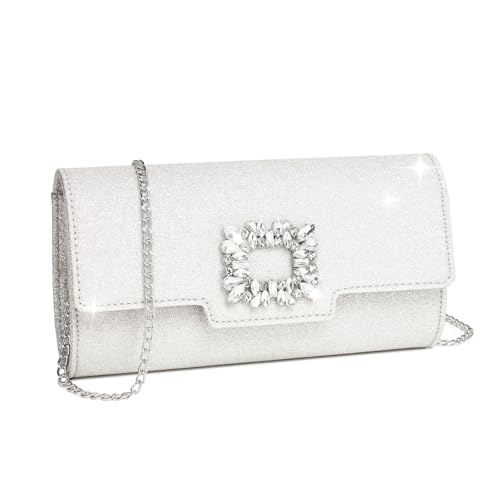 Miss Lulu Clutch Damen Glitzer Abendtasche Elegante Envelope