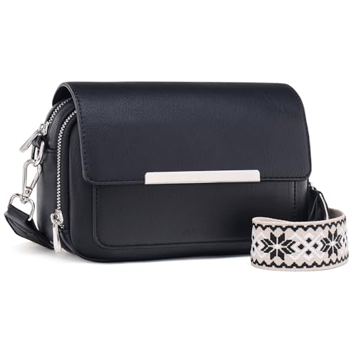 Roulens Damen Handy Umh Ngetasche Vegan Leder Crossbody
