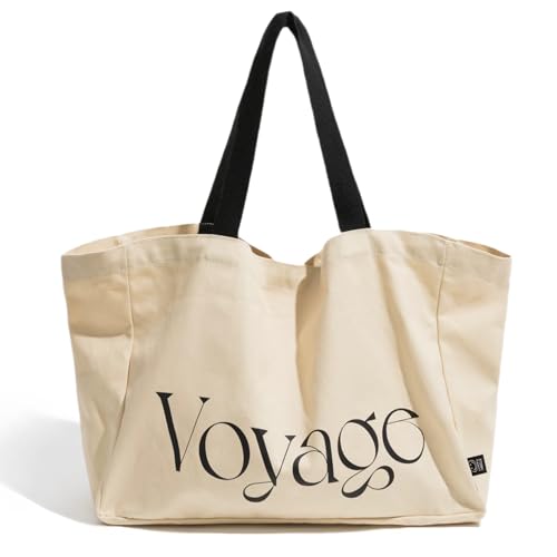 Larennt Gro E Baumwolltasche Mit Rei Verschlussfach Mehrweg