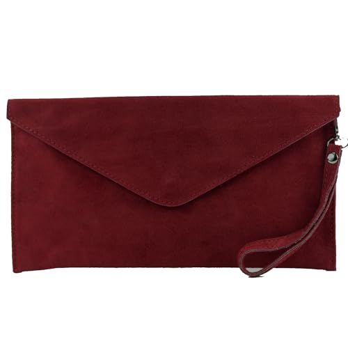 Modamoda De T106 Damen Wildleder Rauleder Clutch Umh