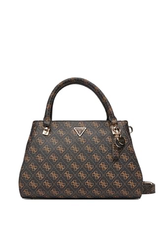 Guess Noelle Ii Luxury Satchel Bag Brown Logo