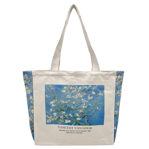 Broadream Jutebeutel Bedruckt Vintage Jute Beutel Einkaufstasche Bag