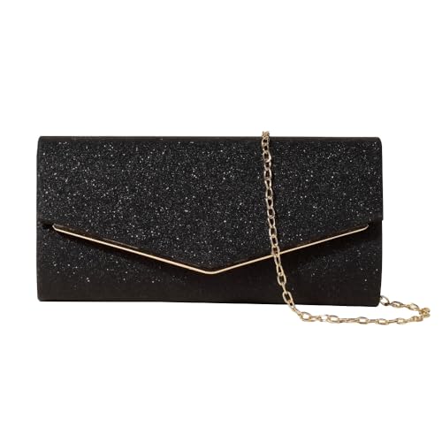 Kbrpey Damen Clutch Elegant Gl Nzende Pailletten Abendtasche