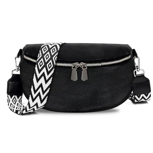 Tantomi Umh Ngetasche Damen Bauchtasche Leder Crossbody Bag