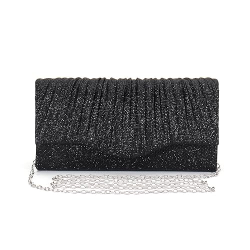 Xfsrg Clutch Damen Glitzer Envelope Elegant Kettentasche Handtasche