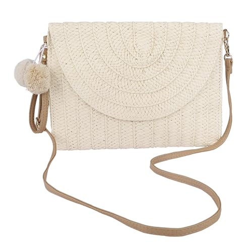Damen Clutches Abendtasche Umh Ngetasche Boho Stil Stroh