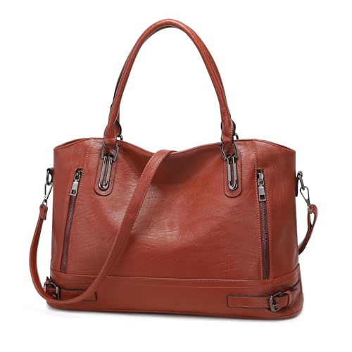 Vinbagge Damen Handtasche Leder Henkeltasche Tasche Vintage Weiches