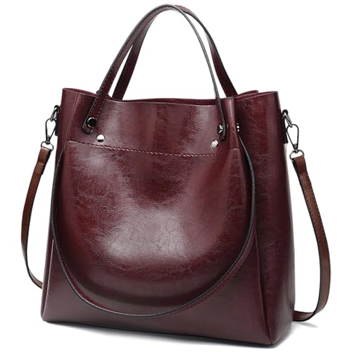 Mabecol Damen Shopper Tasche Gro Pu Leder Handtasche