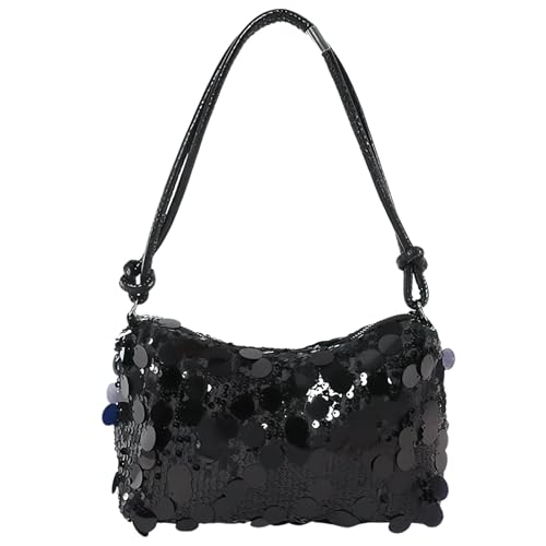 Uoocg Clutch Silber Glitzer Pailletten Tasche Schultertaschen Abendtasche