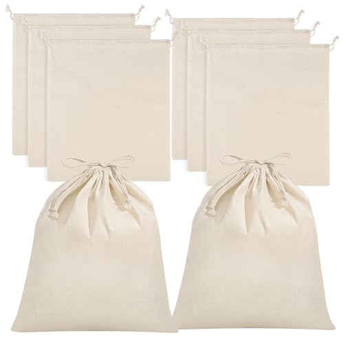 8 St Ck Stoffbeutel Klein 25x30 Cm Baumwollbeutel