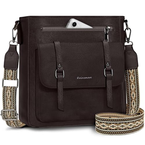 Rainsmore Umh Ngetasche Damen Mittelgro Handtasche Damen Leder
