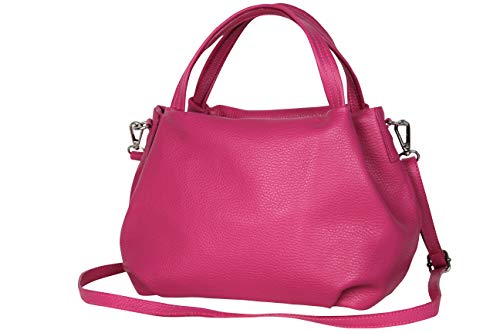 Ambra Moda Damen Handtasche Henkeltasche Schultertasche Aus Echtleder