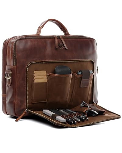 Sid Vain Gro E Laptoptasche Echt Leder 15