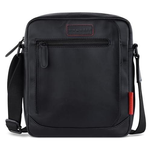 Bugatti Clark Herren Schultertasche Aus Hochwertigem Leder In