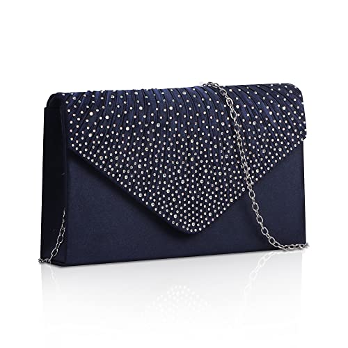 Nicola Damen Clutch Aus Satin Abendtasche Mit Abnehmbarem