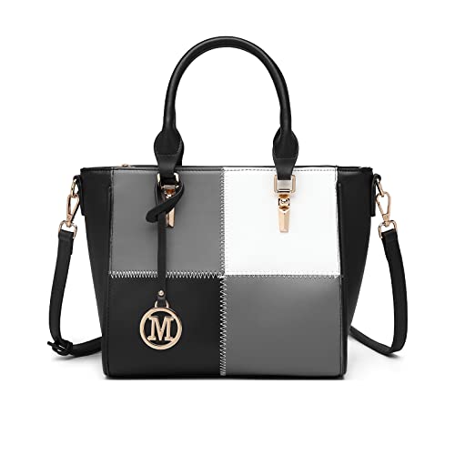 Miss Lulu Handtaschen F R Damen Farbblock Schultertasche