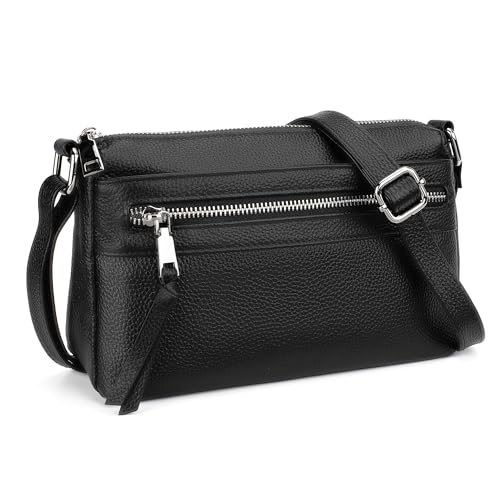 Befen Echtleder Handtasche Damen Mittelgro Crossbody Bag Leder