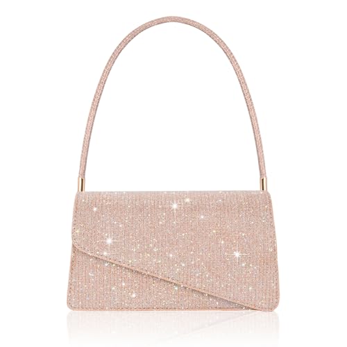 Toptime Damen Clutch Glitzer Pailletten Kleine Handtasche Damen