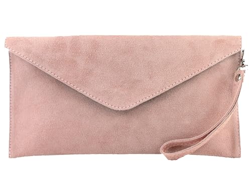 Modamoda De T106 Damen Wildleder Rauleder Clutch Umh