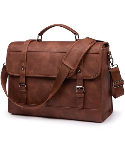 Lovevook Aktentasche Herren Laptoptasche 17 3 Zoll Vintage
