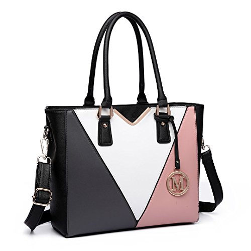Miss Lulu Handtaschen F R Damen Mittelgro Handtasche