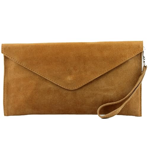 Modamoda De T106 Damen Wildleder Rauleder Clutch Umh