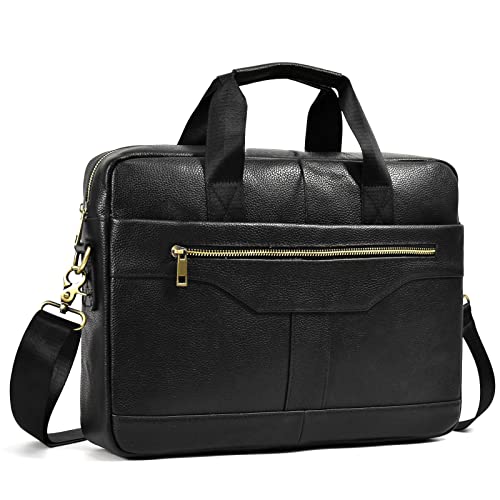 Newsbirds 15 6 Zoll Herren Laptoptasche Leder Aktentasche
