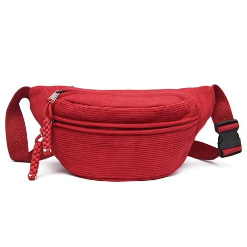 Micmores Bauchtasche Damen Umh Ngetasche Modische Cord Crossbody