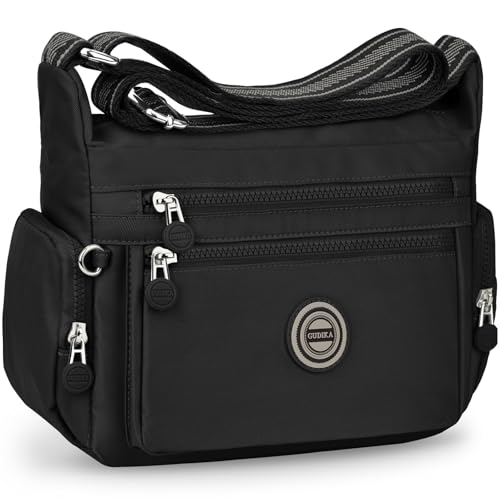 Ktueov Umh Ngetasche Damen Mittelgro Wasserdichte Nylon Handtasche