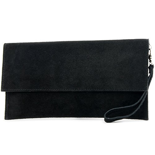 Modamoda De T151 Damen Wildleder Rauleder Clutch Umh