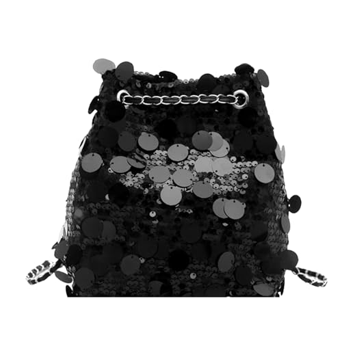 Foslxin Glitzernde Pailletten Beuteltasche F R Damen Umh