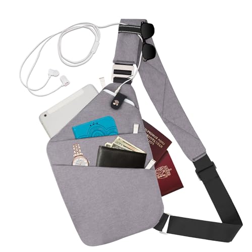 Broadream Multi Pocket Brusttasche Sling Bag Umh Ngetasche