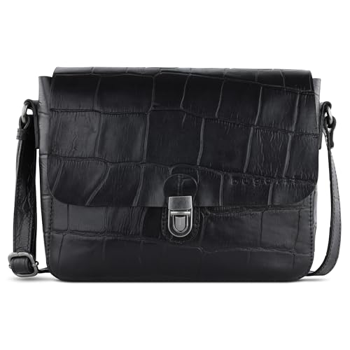 Bugatti Nevio Schultertasche In Kroko Optik Aus Echtem