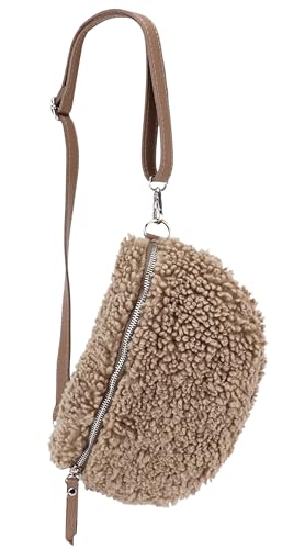 Sh Leder Teddy Pl Sch H Fttasche Damen