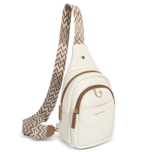 Osoce Crossbody Damen Klein Brusttasche Pu Leder Sling