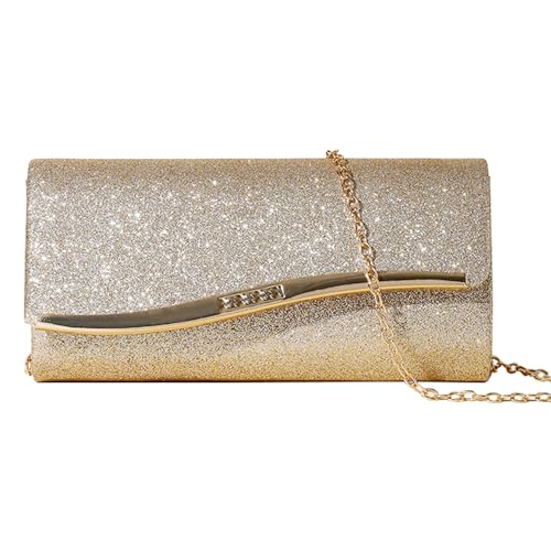 Xfsrg Clutch Damen Elegant Glitzer Klein Handtasche Brauttasche