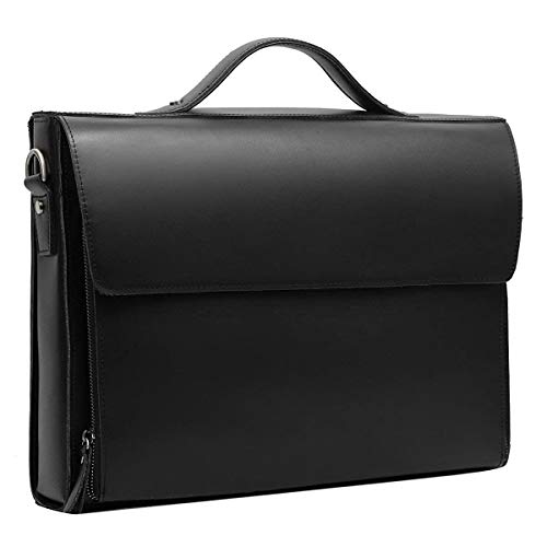 Leathario Herren Echtleder Aktentasche Ledertasche Laptoptasche F R