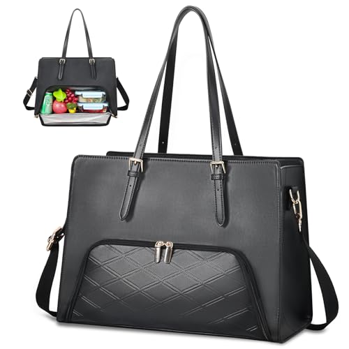 Jetviivid Laptoptasche Damen Mit Lunchfach Laptop Handtasche 15