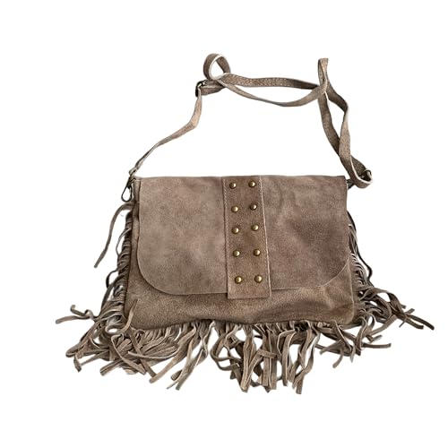 Umh Ngetasche Mit Fransen Und Nieten Aus Italienischem