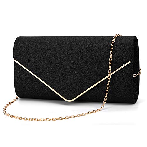 Fioeyr Damen Clutch Elegante Pailletten Abend Clutch Umschlag