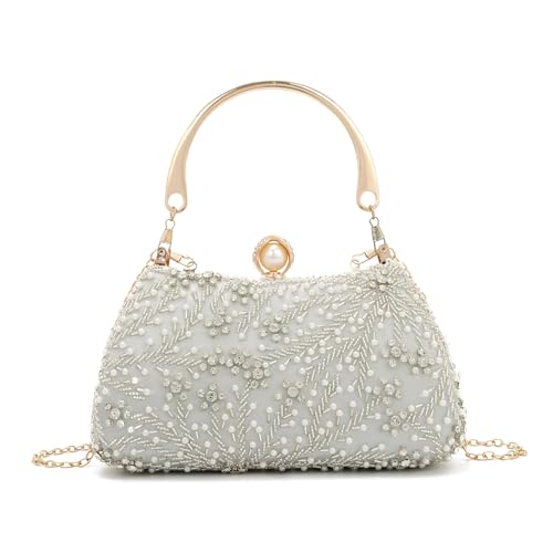 Eveout Perlen Clutch F R Damen Handtaschen Mit