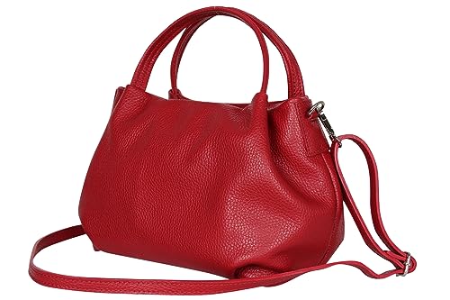 Ambra Moda Damen Handtasche Henkeltasche Schultertasche Aus Echtleder