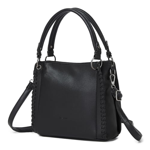 Miss Lulu Handtasche Damen Mittelgro Weiche Pu Leder