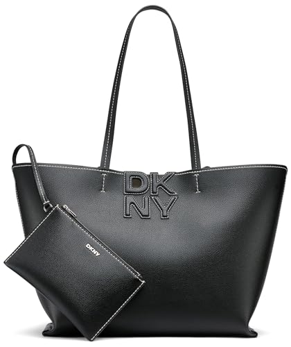 Dkny Travel Bag Nicole Tote Blk Lt Taupe