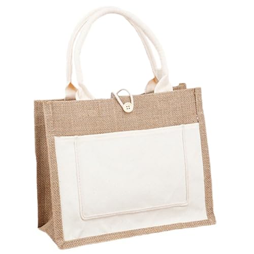 Anicy Jutetasche Shopper Jutebeutel Unbedruckt Einkaufstaschen Jutebeutel Zum